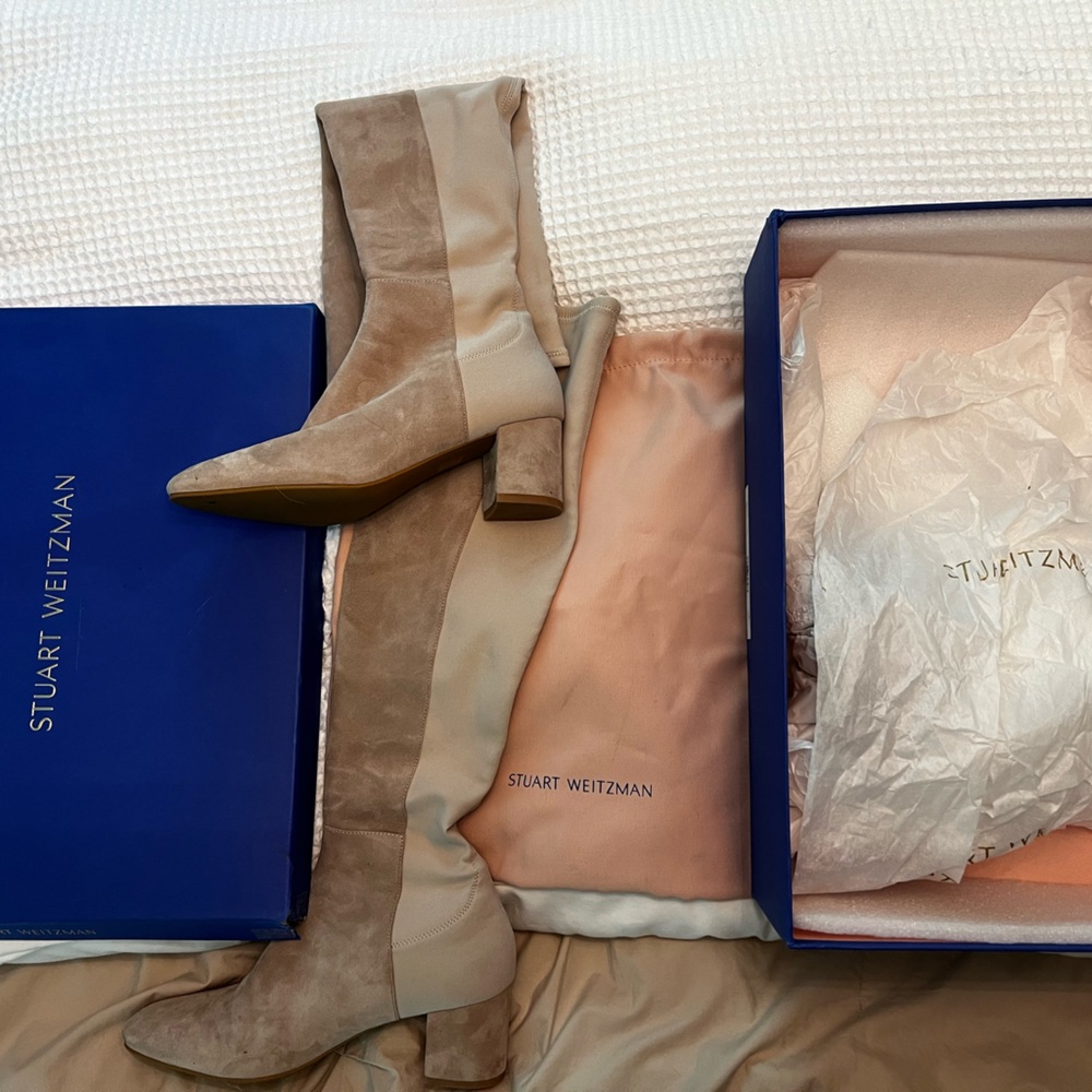 Stuart Weitzman Gillian Suede Boots sz 8.5